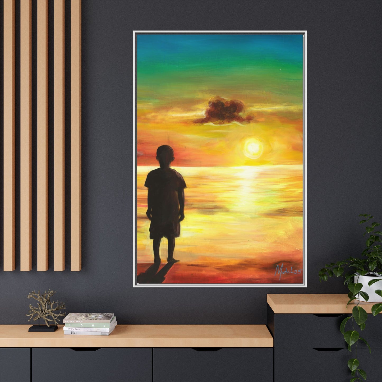 Framed Matte Canvas Print - Espoir (Hope)