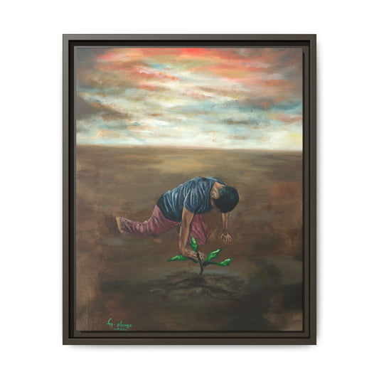 Framed Matte Canvas Print - L’espoir (Hope)