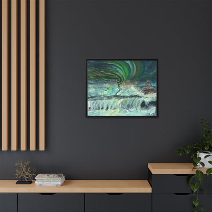 Framed Matte Canvas Print - Au Dela De Notre Souffrance (Beyond our Suffering)