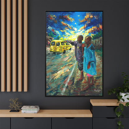 Framed Matte Canvas Print — La Verite (The Truth)