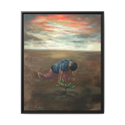 Framed Matte Canvas Print - L’espoir (Hope)