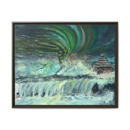 Framed Matte Canvas Print - Au Dela De Notre Souffrance (Beyond our Suffering)