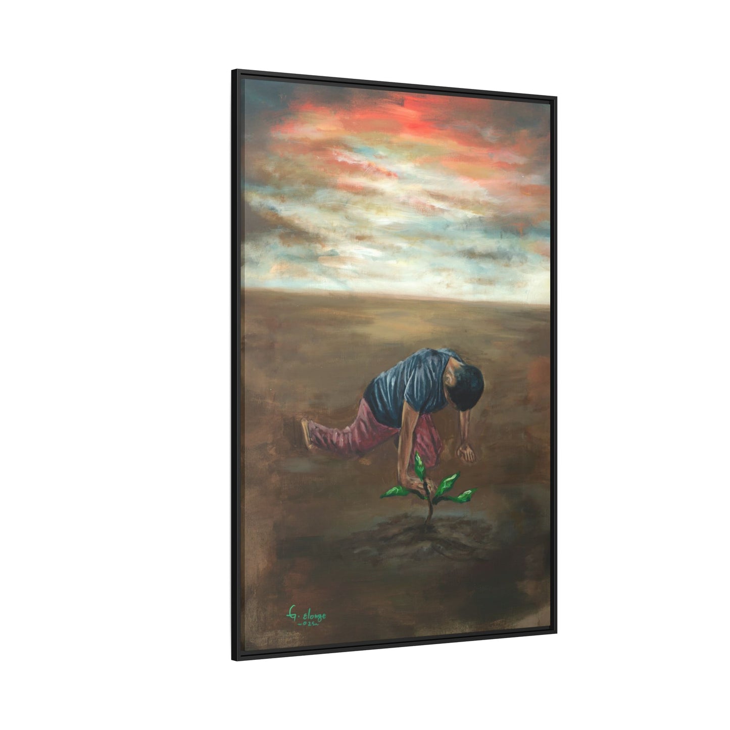 Framed Matte Canvas Print - L’espoir (Hope)