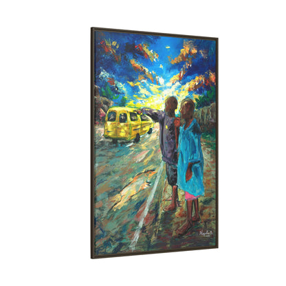 Framed Matte Canvas Print — La Verite (The Truth)