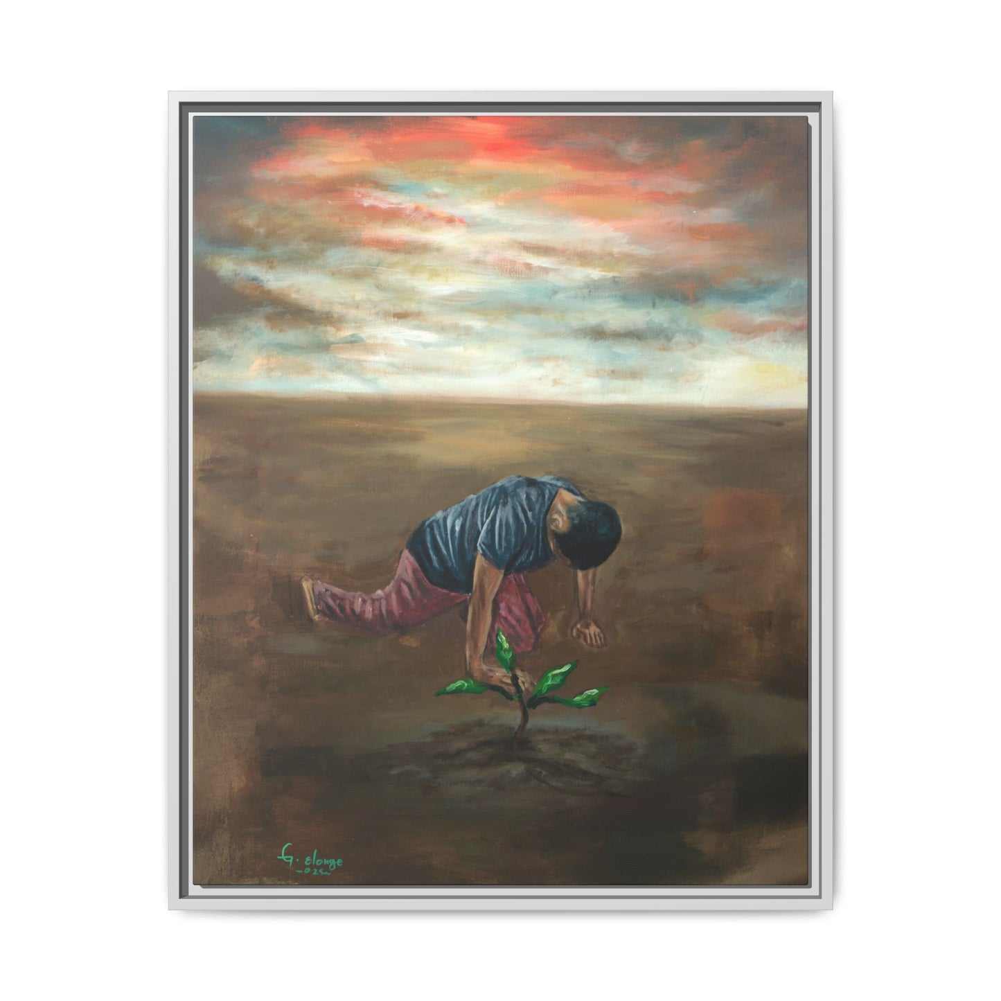 Framed Matte Canvas Print - L’espoir (Hope)