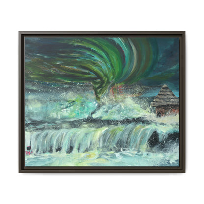 Framed Matte Canvas Print - Au Dela De Notre Souffrance (Beyond our Suffering)