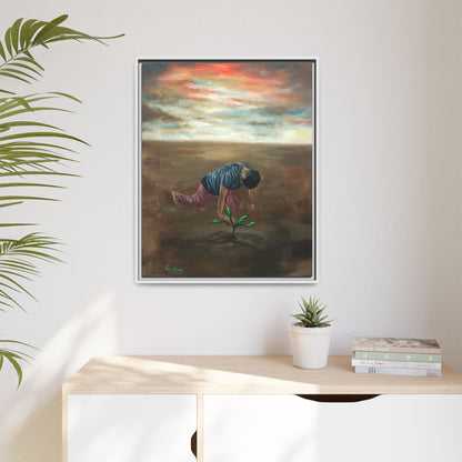 Framed Matte Canvas Print - L’espoir (Hope)