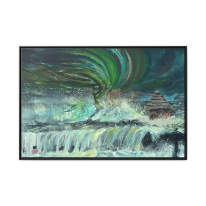 Framed Matte Canvas Print - Au Dela De Notre Souffrance (Beyond our Suffering)