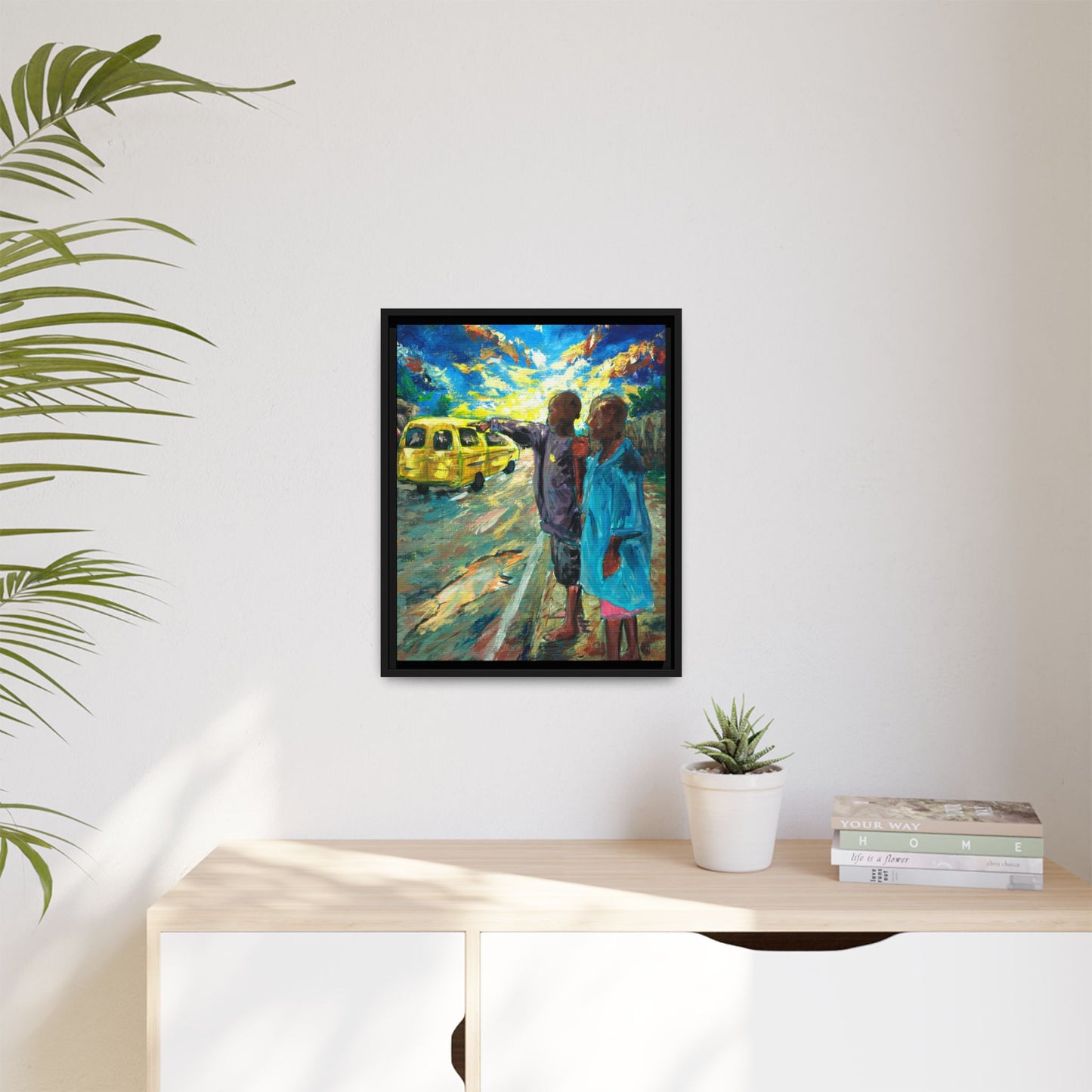 Framed Matte Canvas Print — La Verite (The Truth)