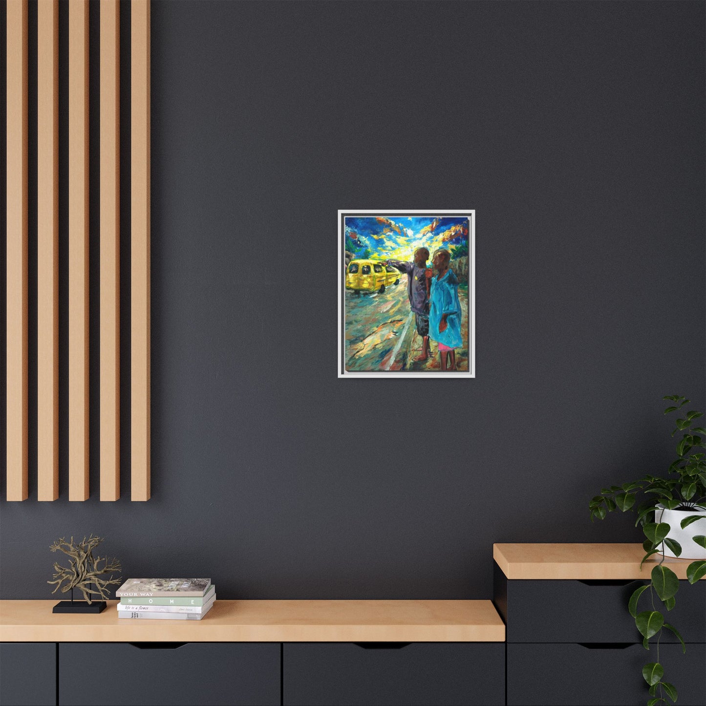 Framed Matte Canvas Print — La Verite (The Truth)