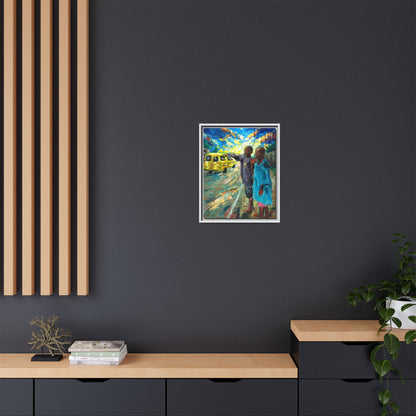 Framed Matte Canvas Print — La Verite (The Truth)