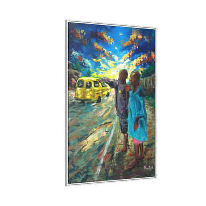 Framed Matte Canvas Print — La Verite (The Truth)