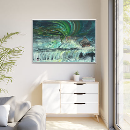 Framed Matte Canvas Print - Au Dela De Notre Souffrance (Beyond our Suffering)