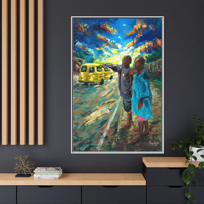Framed Matte Canvas Print — La Verite (The Truth)