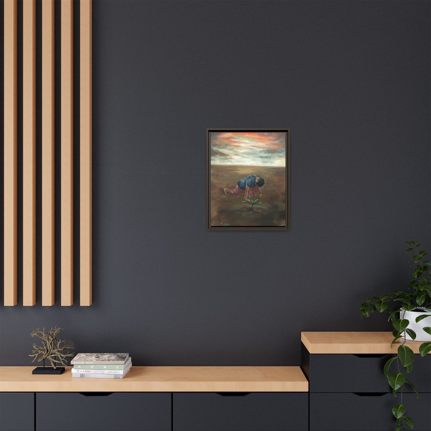 Framed Matte Canvas Print - L’espoir (Hope)