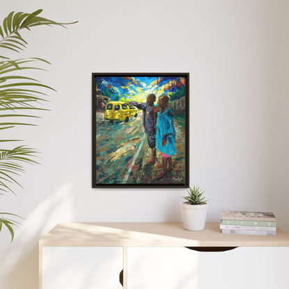 Framed Matte Canvas Print — La Verite (The Truth)