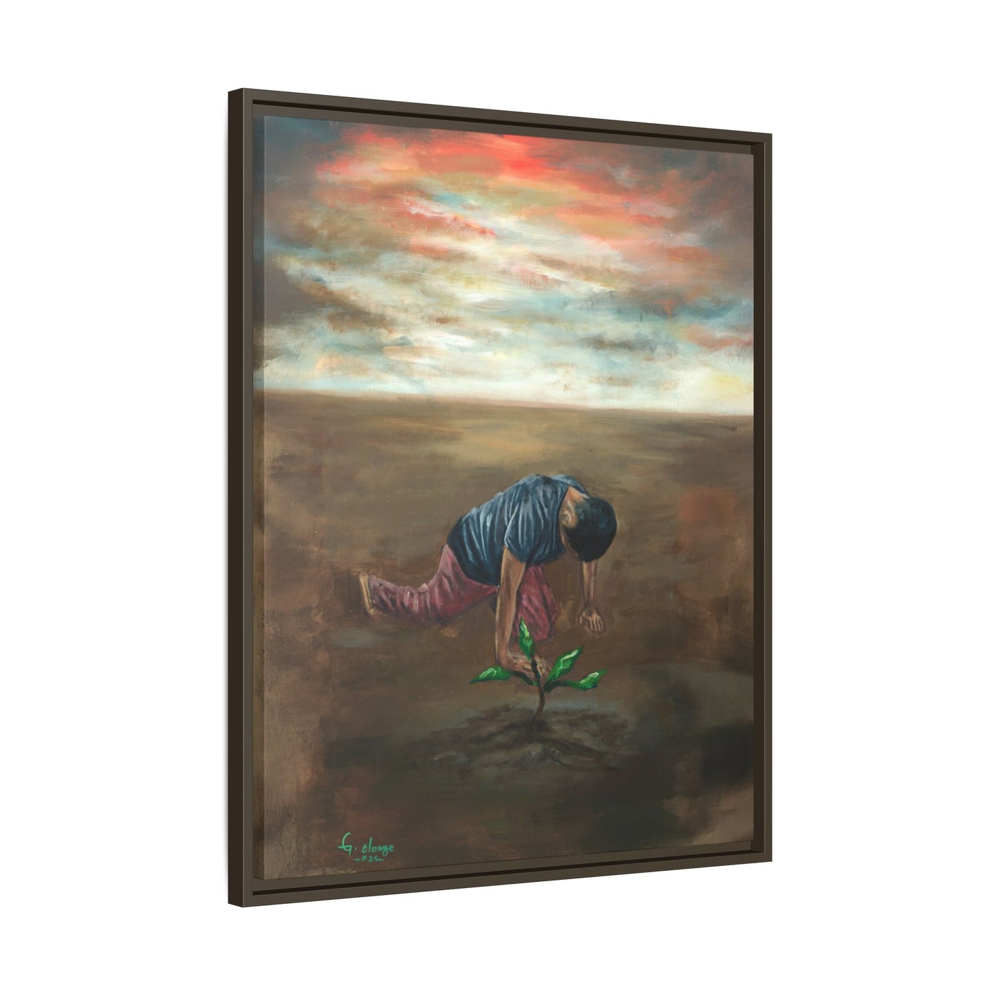 Framed Matte Canvas Print - L’espoir (Hope)