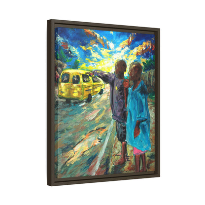 Framed Matte Canvas Print — La Verite (The Truth)