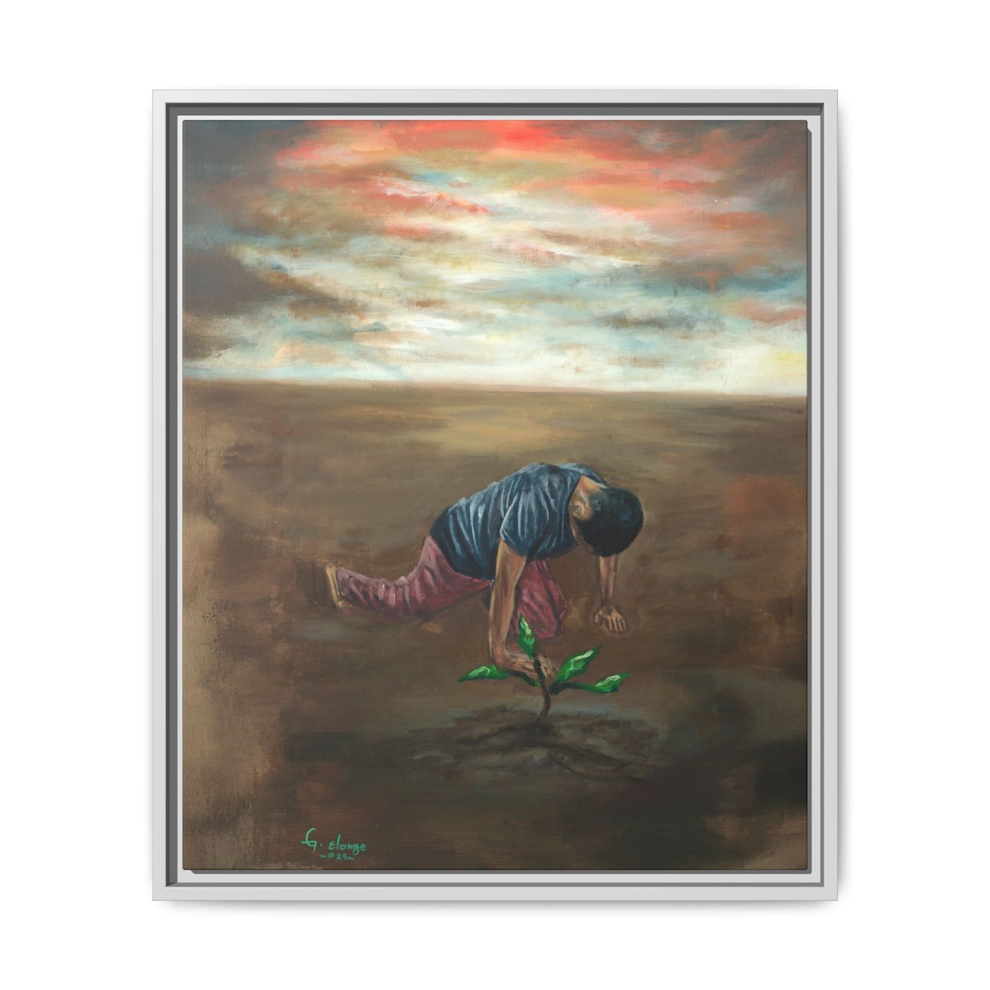 Framed Matte Canvas Print - L’espoir (Hope)