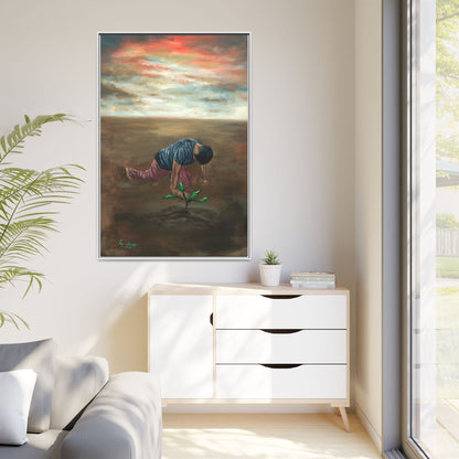 Framed Matte Canvas Print - L’espoir (Hope)