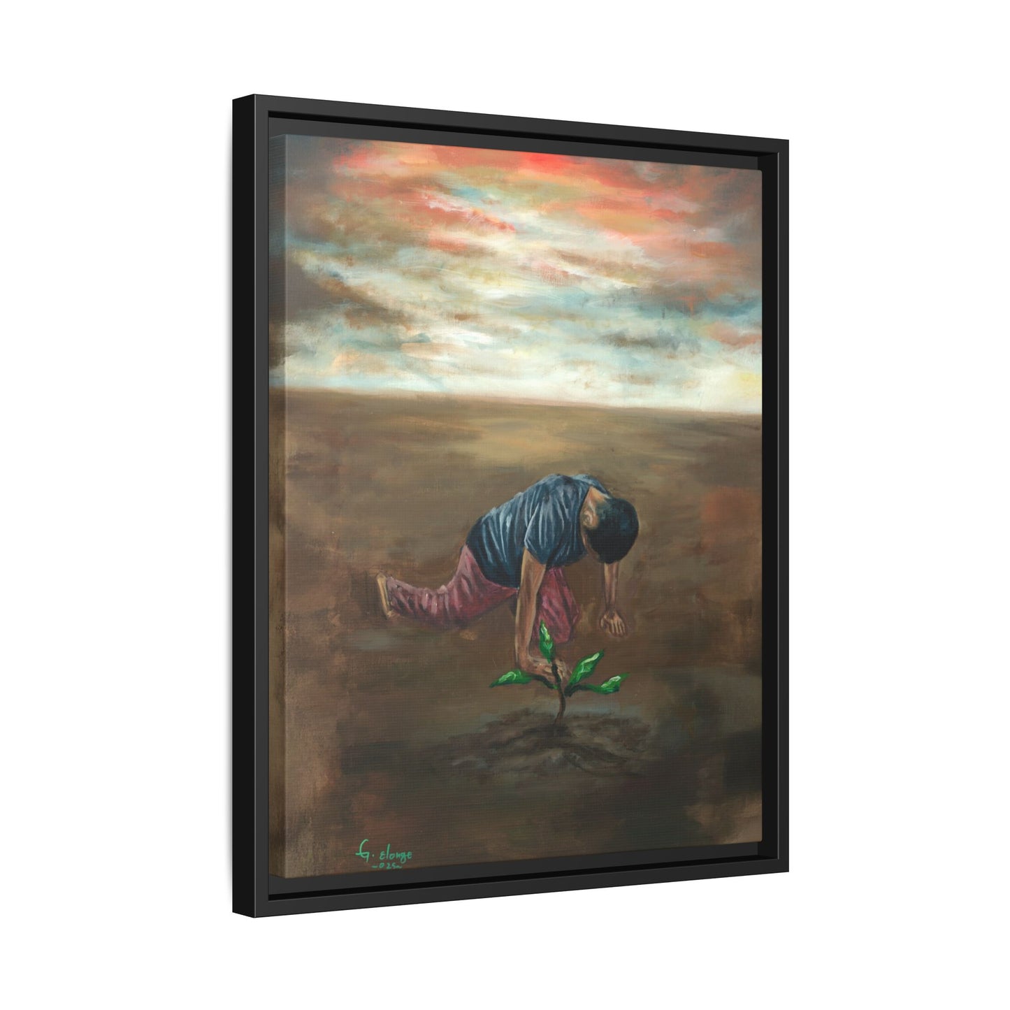 Framed Matte Canvas Print - L’espoir (Hope)