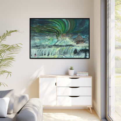 Framed Matte Canvas Print - Au Dela De Notre Souffrance (Beyond our Suffering)