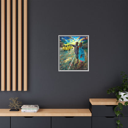 Framed Matte Canvas Print — La Verite (The Truth)