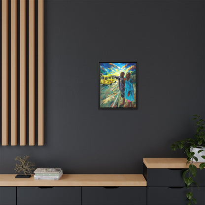 Framed Matte Canvas Print — La Verite (The Truth)