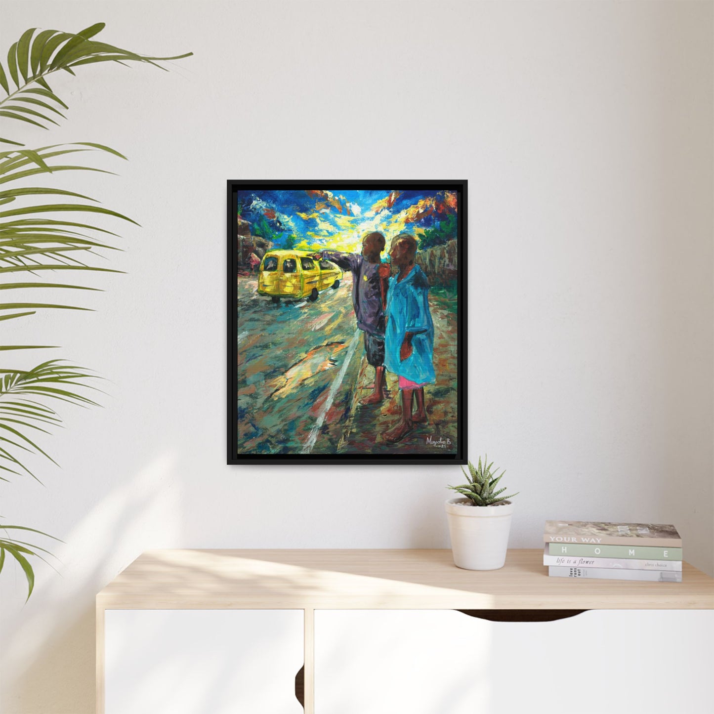 Framed Matte Canvas Print — La Verite (The Truth)