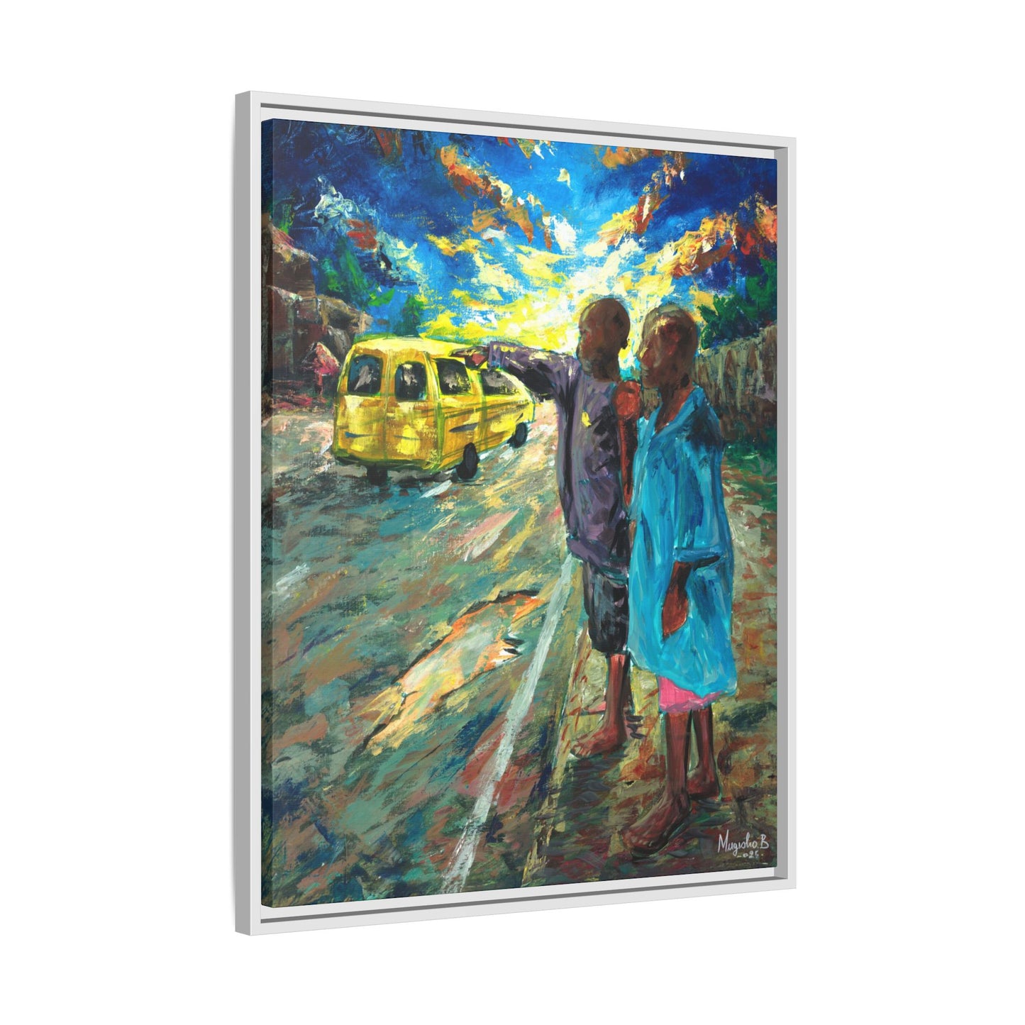 Framed Matte Canvas Print — La Verite (The Truth)