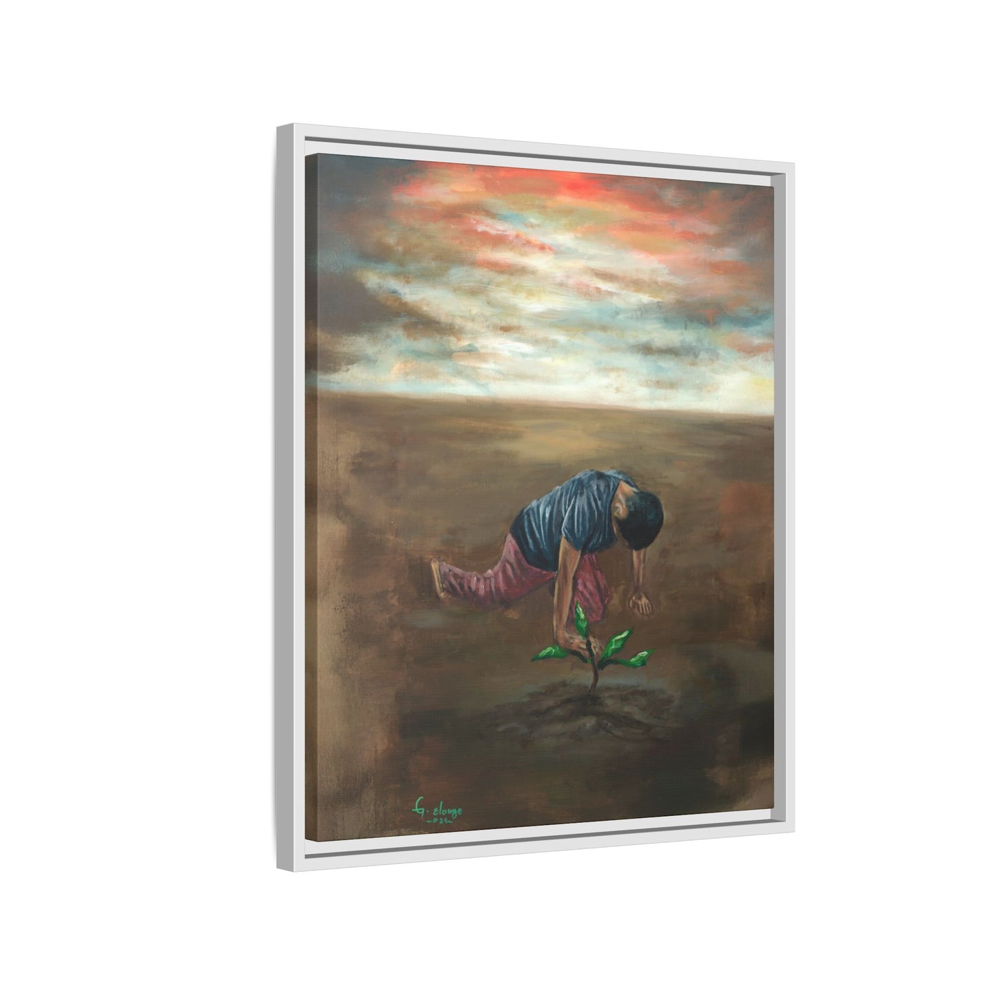 Framed Matte Canvas Print - L’espoir (Hope)