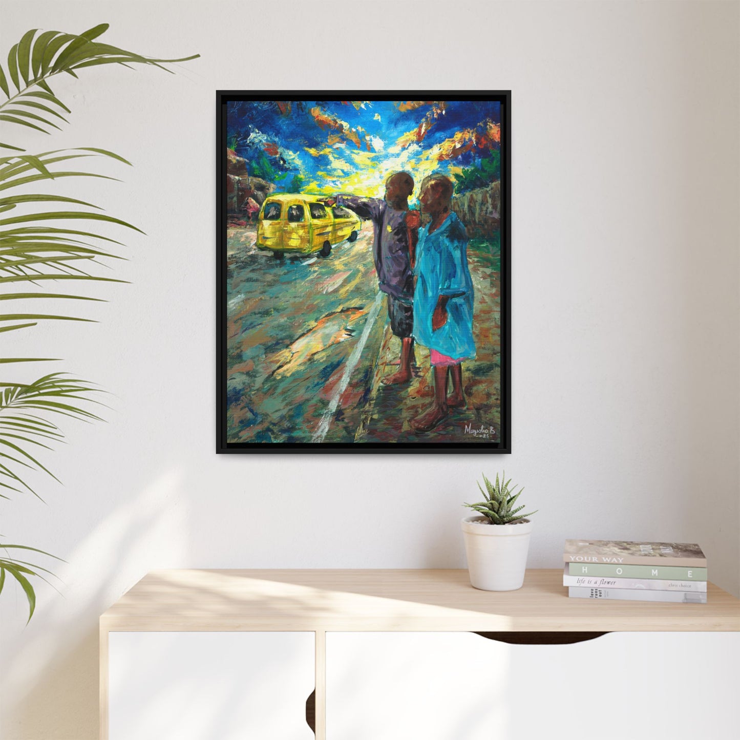 Framed Matte Canvas Print — La Verite (The Truth)