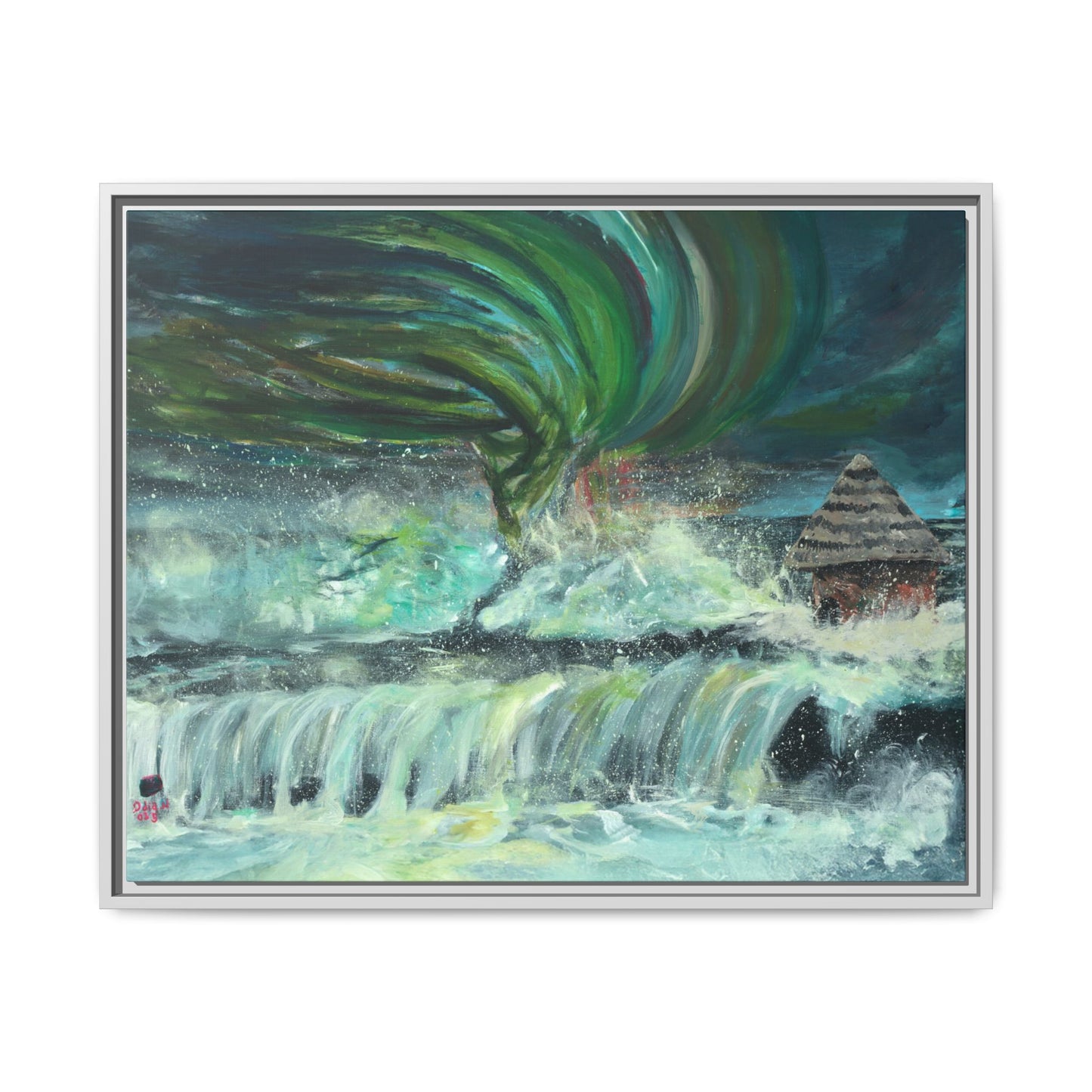 Framed Matte Canvas Print - Au Dela De Notre Souffrance (Beyond our Suffering)