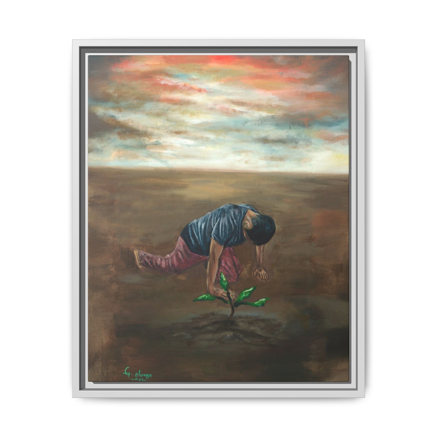 Framed Matte Canvas Print - L’espoir (Hope)