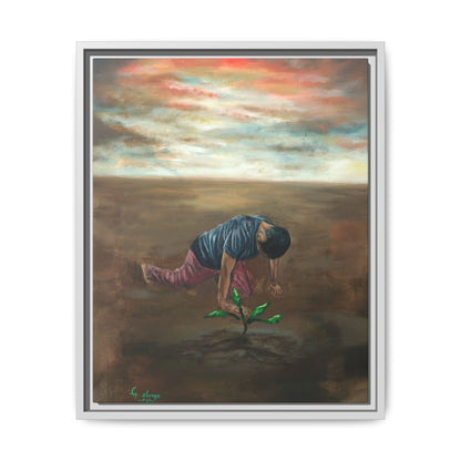 Framed Matte Canvas Print - L’espoir (Hope)