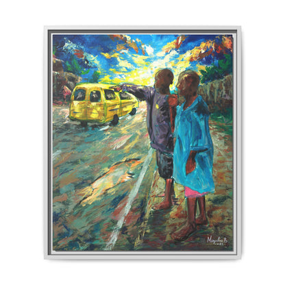 Framed Matte Canvas Print — La Verite (The Truth)
