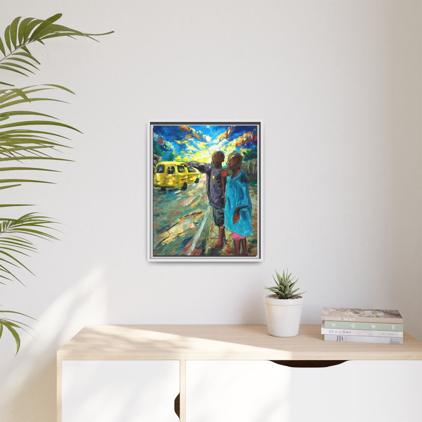 Framed Matte Canvas Print — La Verite (The Truth)