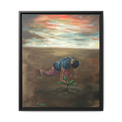 Framed Matte Canvas Print - L’espoir (Hope)