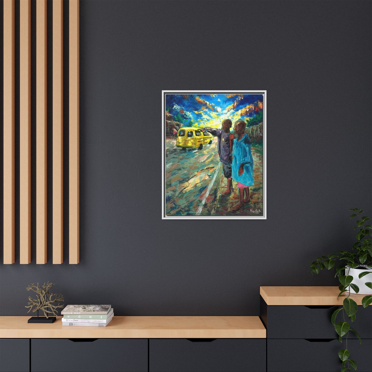 Framed Matte Canvas Print — La Verite (The Truth)