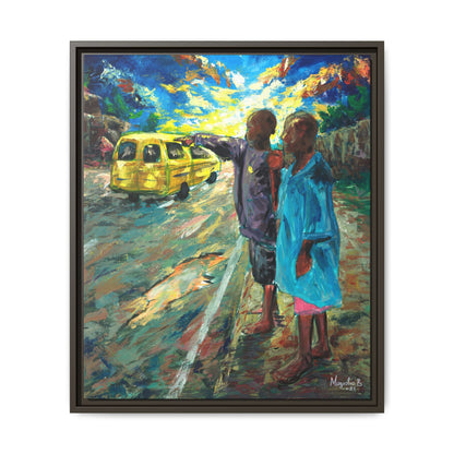 Framed Matte Canvas Print — La Verite (The Truth)