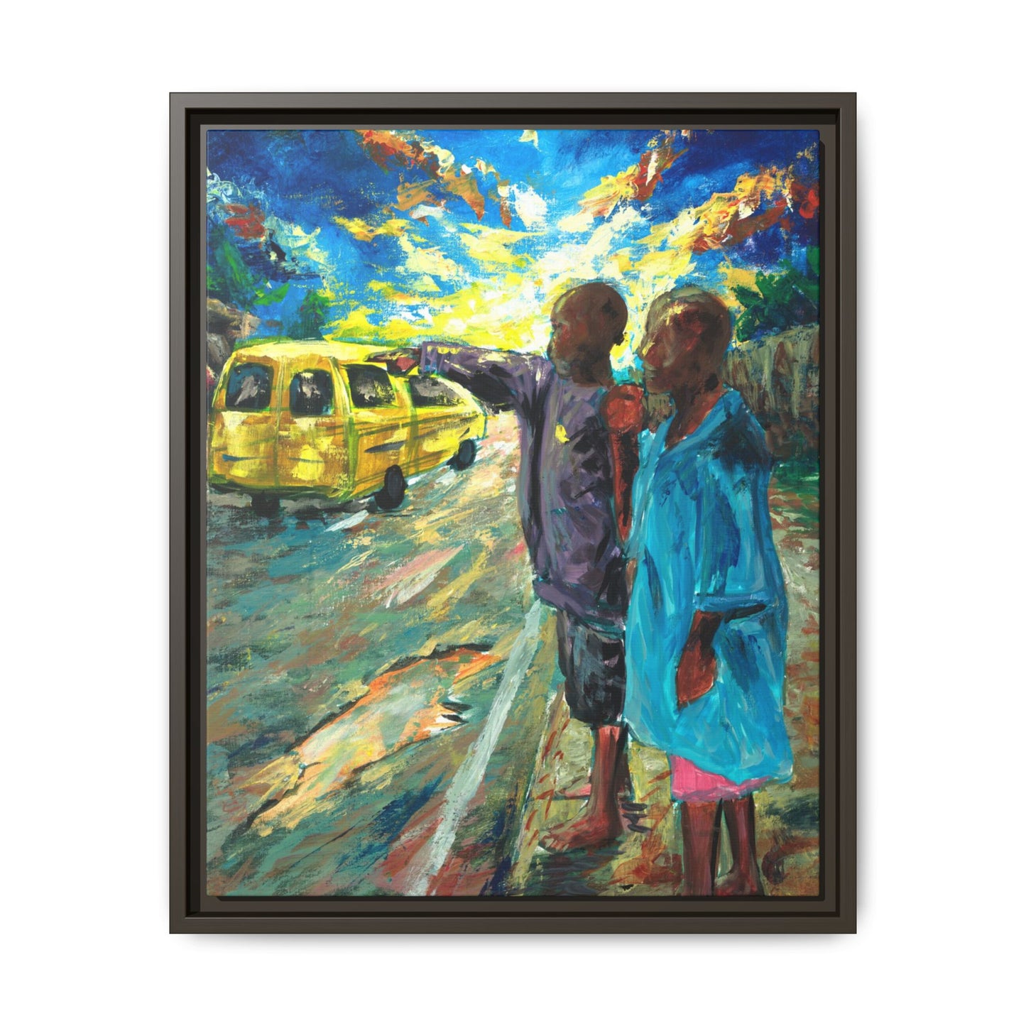 Framed Matte Canvas Print — La Verite (The Truth)