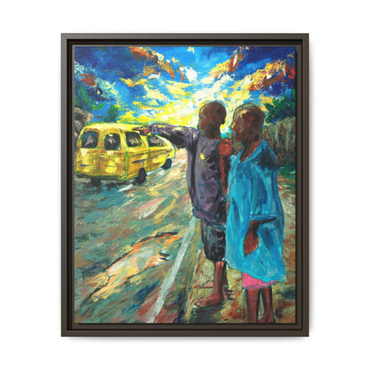Framed Matte Canvas Print — La Verite (The Truth)