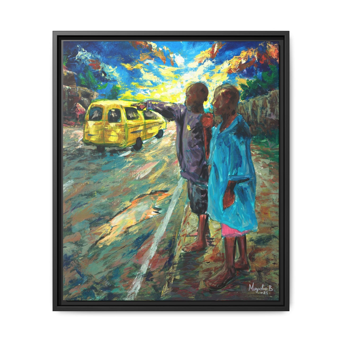 Framed Matte Canvas Print — La Verite (The Truth)