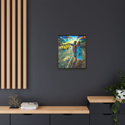 Framed Matte Canvas Print — La Verite (The Truth)