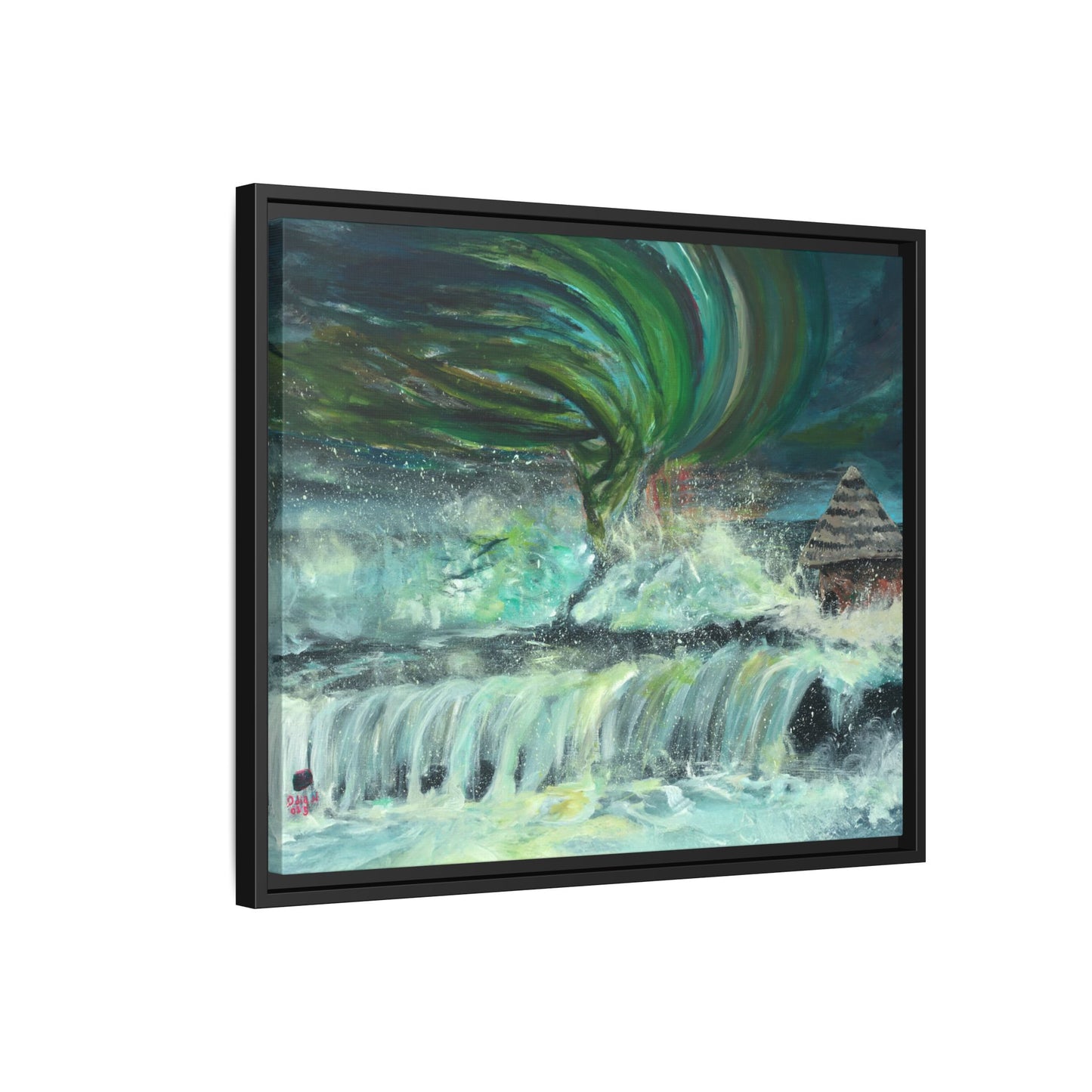 Framed Matte Canvas Print - Au Dela De Notre Souffrance (Beyond our Suffering)