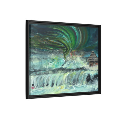 Framed Matte Canvas Print - Au Dela De Notre Souffrance (Beyond our Suffering)