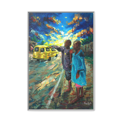 Framed Matte Canvas Print — La Verite (The Truth)