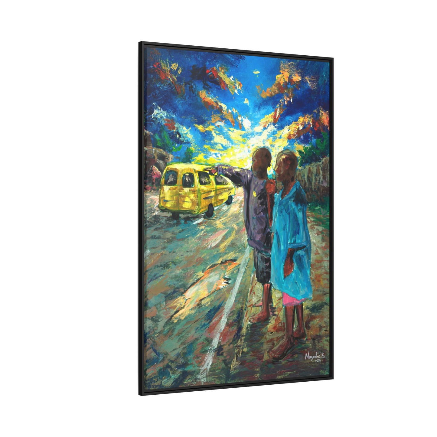 Framed Matte Canvas Print — La Verite (The Truth)