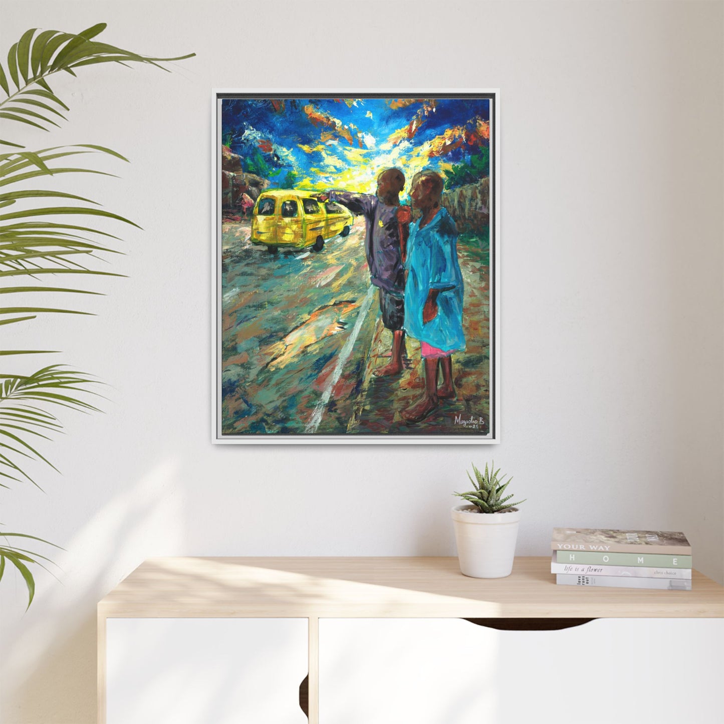 Framed Matte Canvas Print — La Verite (The Truth)