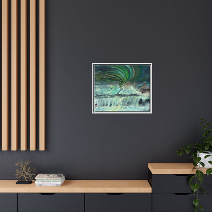 Framed Matte Canvas Print - Au Dela De Notre Souffrance (Beyond our Suffering)